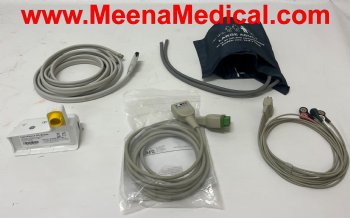 GE Dash 4000 Patient Monitor with 3 Lead ECG, SpO2, NIBP capability, CO2, and Printer