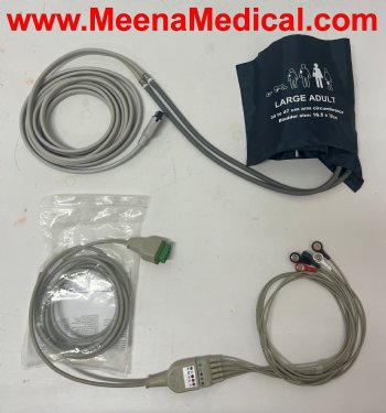 GE Dash 4000 Patient Monitor with 3 Lead ECG, SpO2, NIBP capability, CO2, and Printer