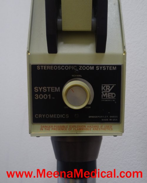 KyroMedic Stereoscopic Zoom System 3001 Cryomedics Colposcope 