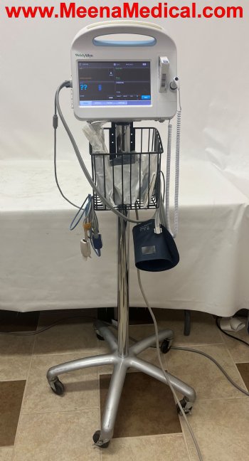 Welch Allyn Connex Vital Sings Monitor 6000 with SpO2, Non-Invasive BP, Temperature Probe, and Stand