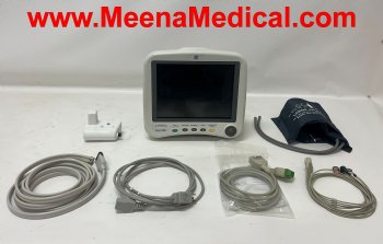 GE Dash 4000 Patient Monitor with 3 Lead ECG, SpO2, NIBP capability, CO2, and Printer