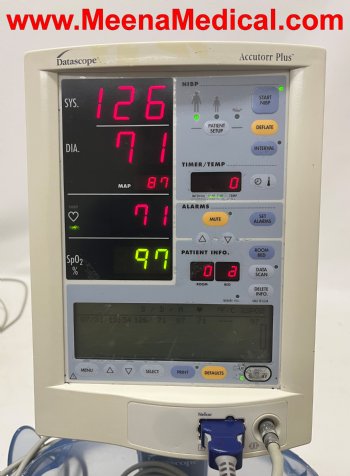 Datascope Accutorr Plus Vital Signs Monitor