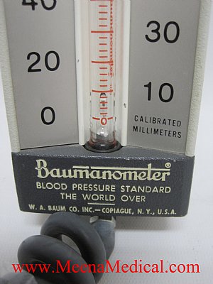 W.A. Baum Mercury Sphygmomanometer