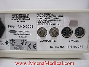 Welch Allyn AMD-300s Imaging and Illumination Platform w/Accessories