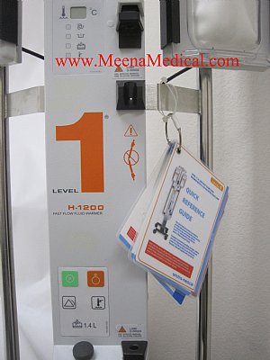 Level 1 H-1200 Rapid Infuser Fluid Warmer with Level 1 H-31B Detector/Clamp and Stand