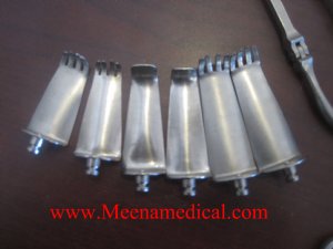 Cloward Double Hinge Retractor Short Tip w/ 3 Retractor Blade sets