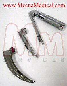 Laryngoscope Set (Handle / 3 Blades)